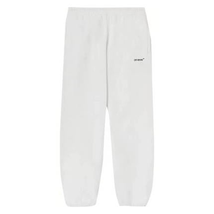 DIAG HELVETICA SLIM SWEATPANT WHITE/BLACK