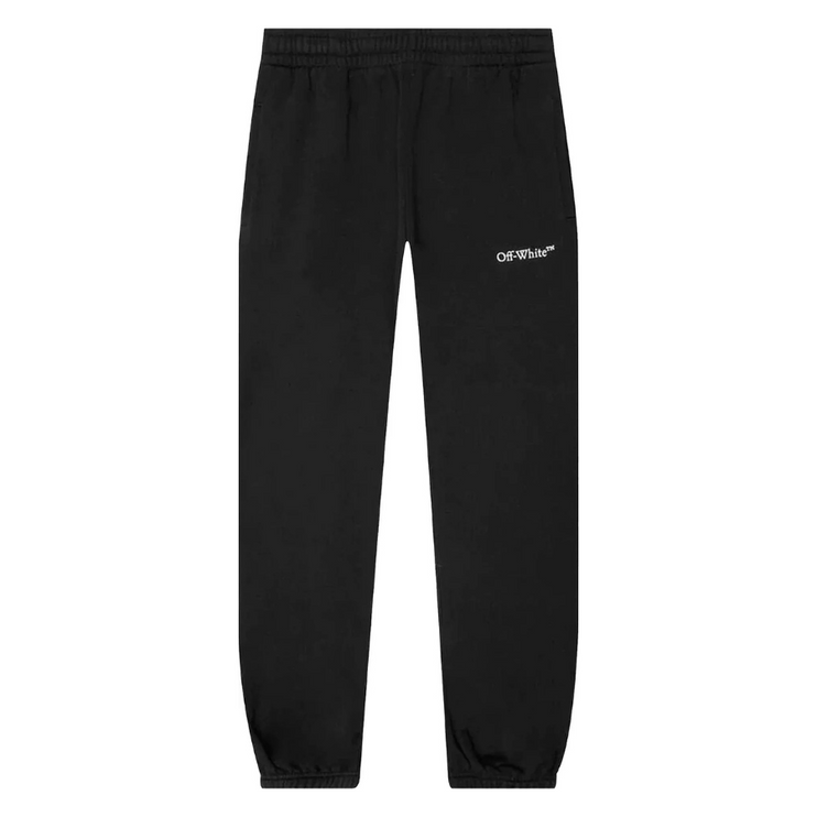 Off-White Caravag Paint Shorten Sweatpant 'Black/White'