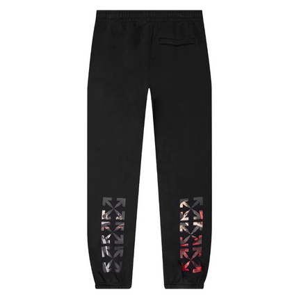 Off-White Caravag Paint Shorten Sweatpant 'Black/White'