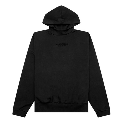 Fear of God Essentials Logo Hoodie - Jet Black