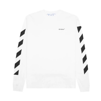 Off-white - Diag Graphic Sleeve T-Shirt - White/Black