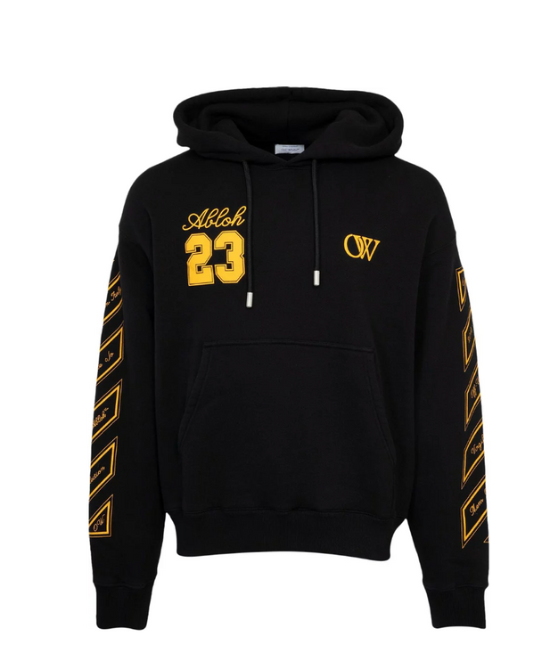 Off-white - 23 Skate Hoodie - Black/Gold