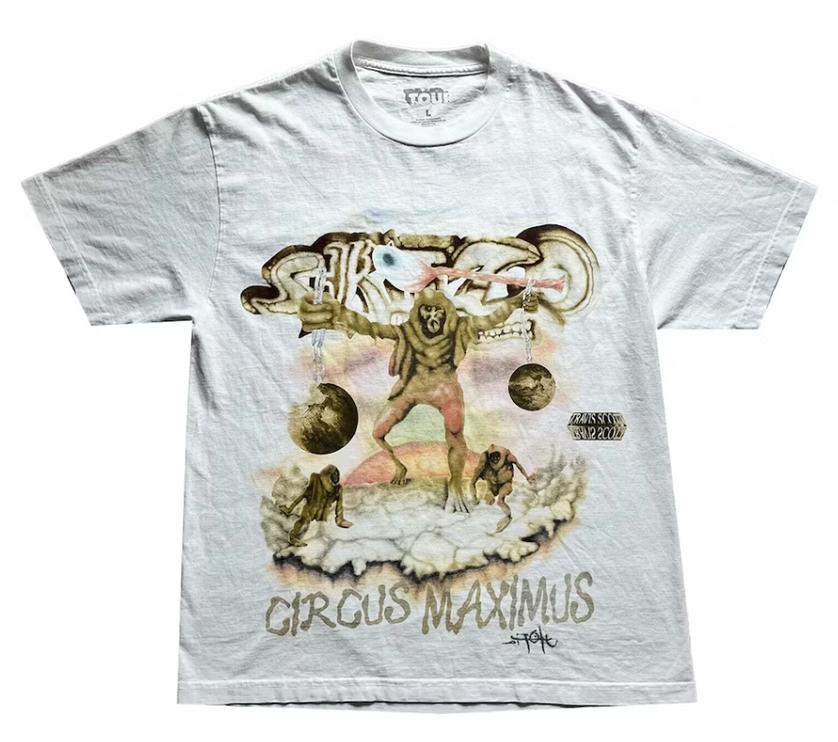 Cactus Jack By Travis Scott - Skitzo Tour Tee - White