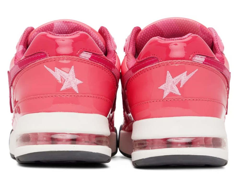 A Bathing Ape Bape Road Sta Patent Leather Pink