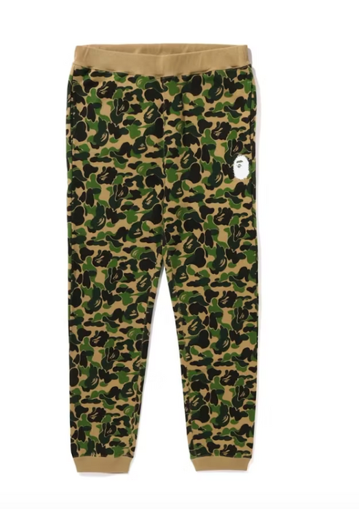 BAPE ABC Camo Crystal Stone Sweat Pants Green