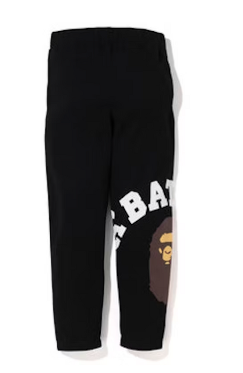 BAPE Giant College Sweatpants Black