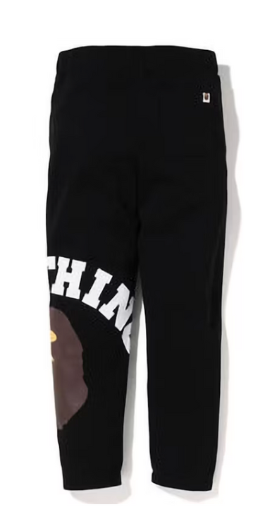 BAPE Giant College Sweatpants Black