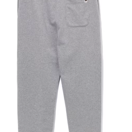 BAPE College Wide Fit Sweat Pants Grey