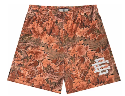 Eric Emanuel EE Basic Short Orange Leaf Camo