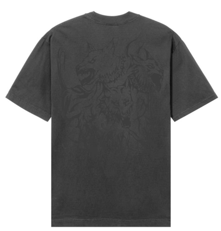 Revenge - Lightning Logo Cerberus tee - Black/Red