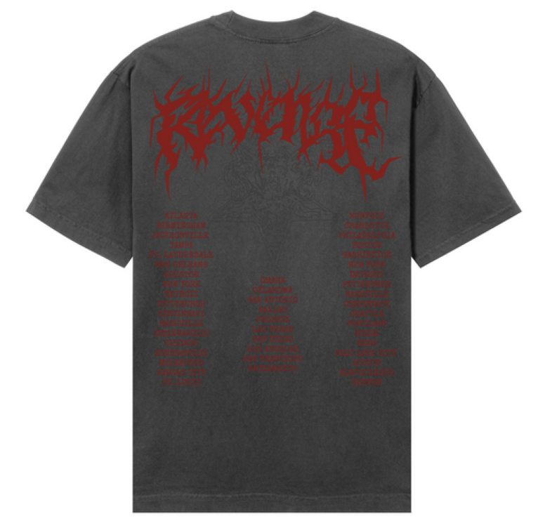 Revenge - Metal Tour Tee Vintage Black/Red