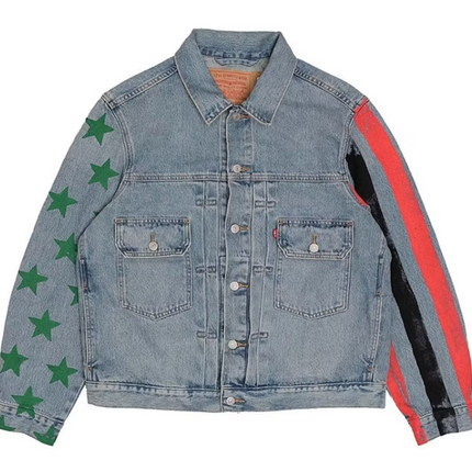 Denim Tears x CPFM 4th of July Denim Plant Jacket Blue