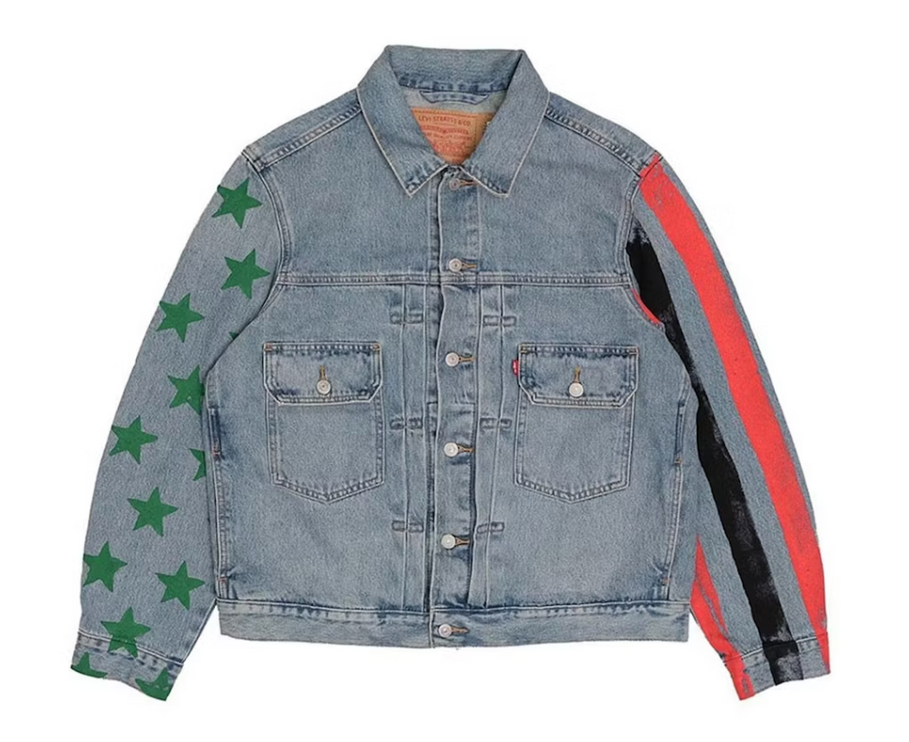 Denim Tears x CPFM 4th of July Denim Plant Jacket Blue