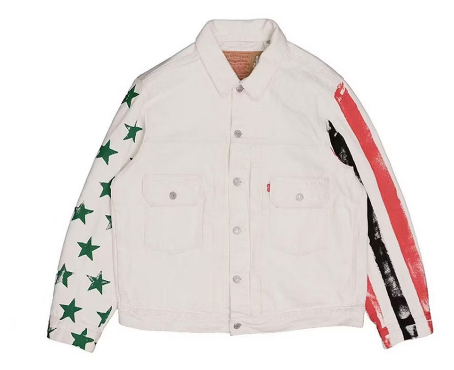 Denim Tears x CPFM 4th of July Denim Plant Jacket White