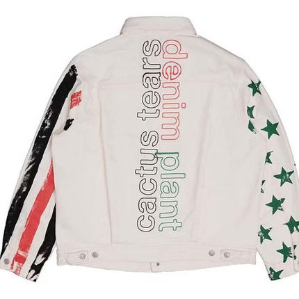 Denim Tears x CPFM 4th of July Denim Plant Jacket White