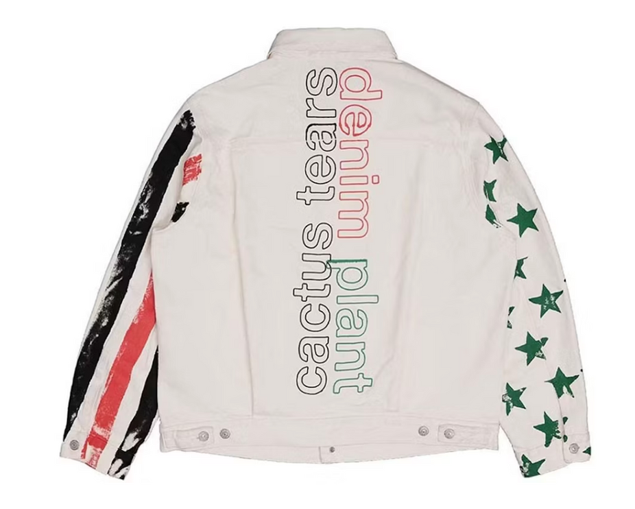 Denim Tears x CPFM 4th of July Denim Plant Jacket White