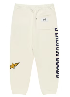 BAPE x Stadium Goods Sweatpants Ivory