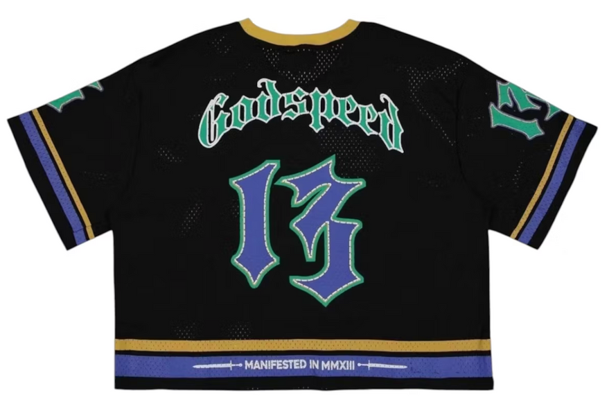 Godspeed First Down Jersey Black/Yellow/Blue