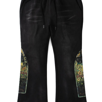 Who Decides War Rhinestone Sweatpants - Faded Black