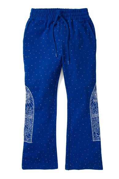 Who Decides War Rhinestone Sweatpants - Indigo