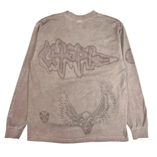 Cactus Jack By Travis Scott - LONG SLEEVE TEE II - TAUPE