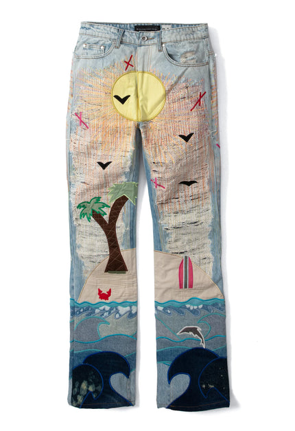 Who Decides War -Pale USA Seaboard Denim